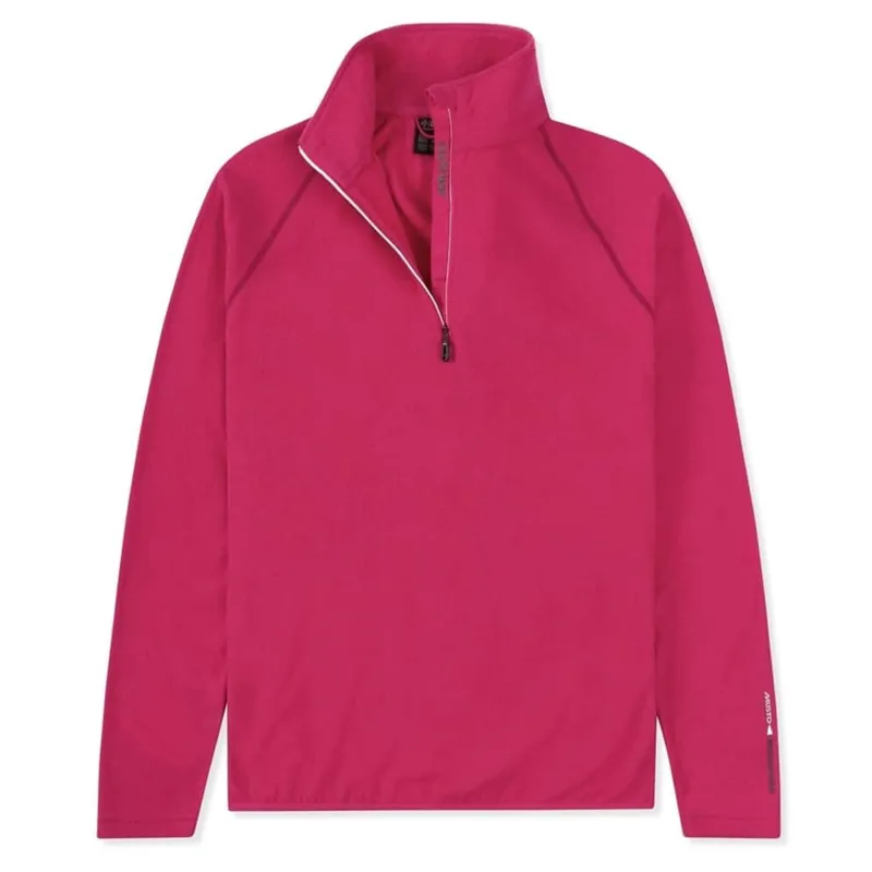 Musto Ladies Light Warm Up 1/2 Zip Shirt - Hot Pink
